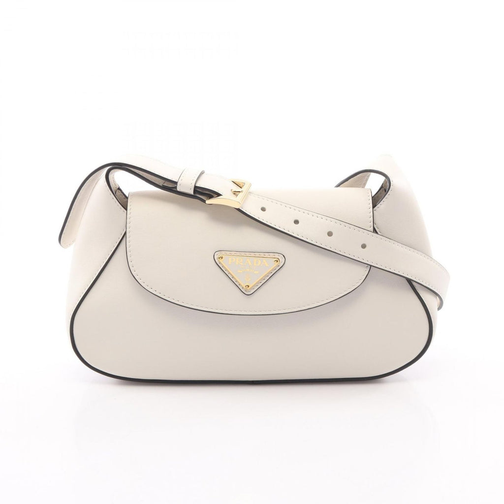Prada Shoulder Bag Small White Leather