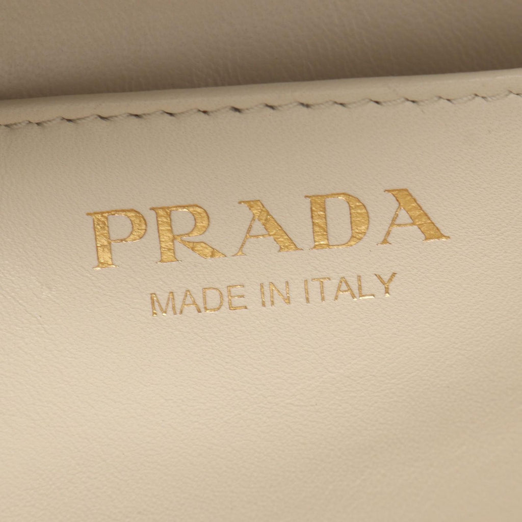 Prada Shoulder Bag Small White Leather — view 4