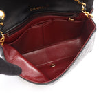 Chanel Shoulder Bag Full Flap Black Lambskin Quilted Chain — view 3