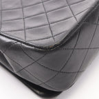 Chanel Shoulder Bag Full Flap Black Lambskin Quilted Chain — view 8