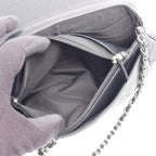 Chanel Shoulder Bag Half Moon CC Logo Black Caviar Leather CC Chain Wallet — view 4