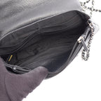 Chanel Shoulder Bag Half Moon CC Logo Black Caviar Leather CC Chain Wallet — view 3
