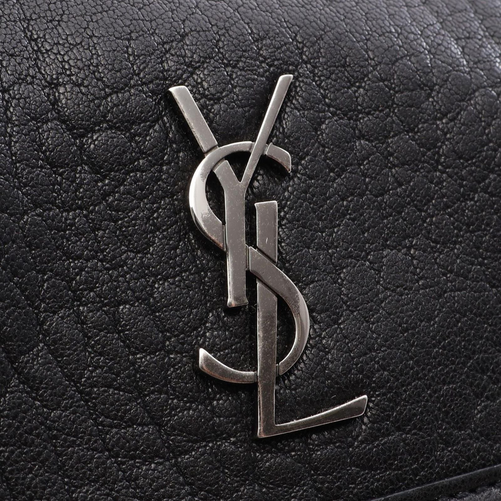 Saint Laurent Paris Shoulder Bag Niki Mini Black Leather Mini Chain — view 5