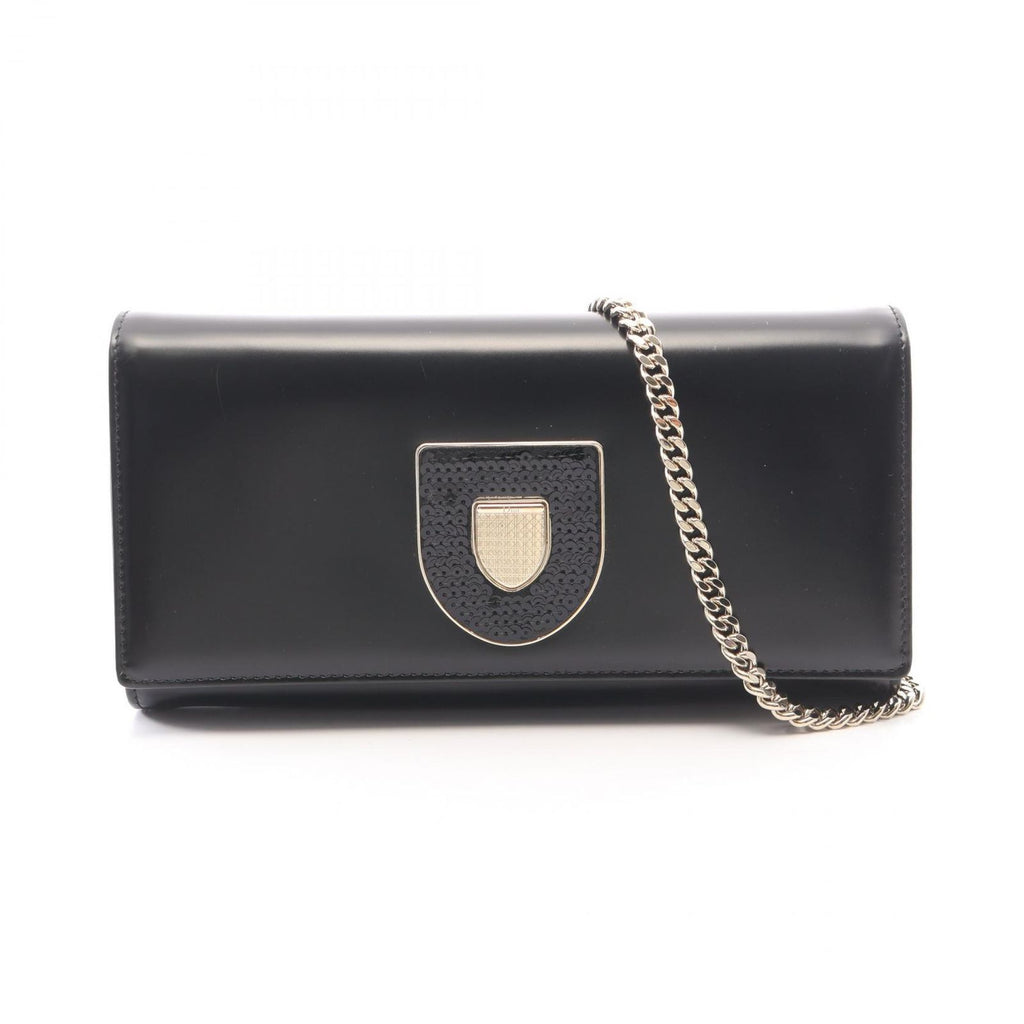 Dior Shoulder Bag Diorama Black Leather Chain Wallet