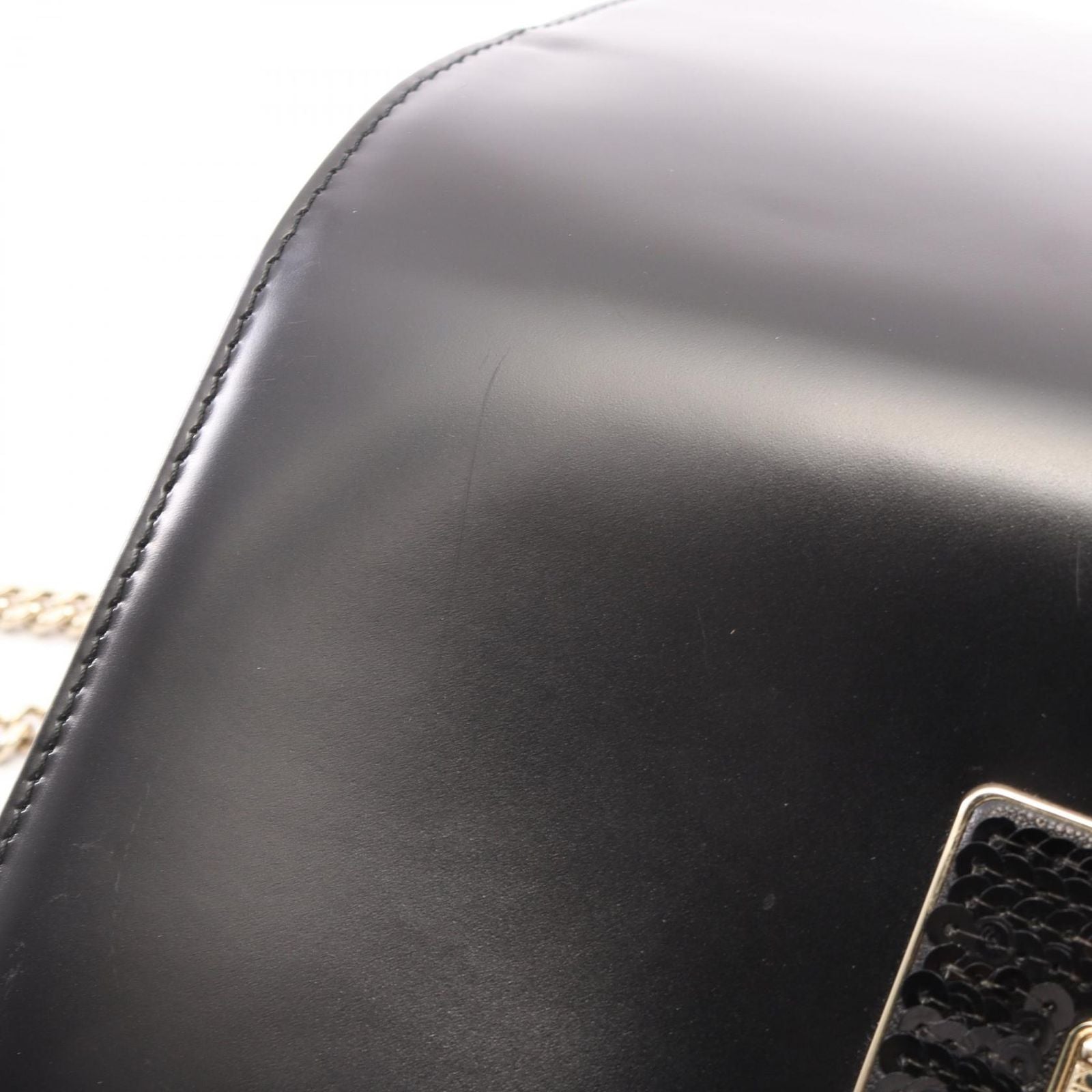 Dior Shoulder Bag Diorama Black Leather Chain Wallet — view 7