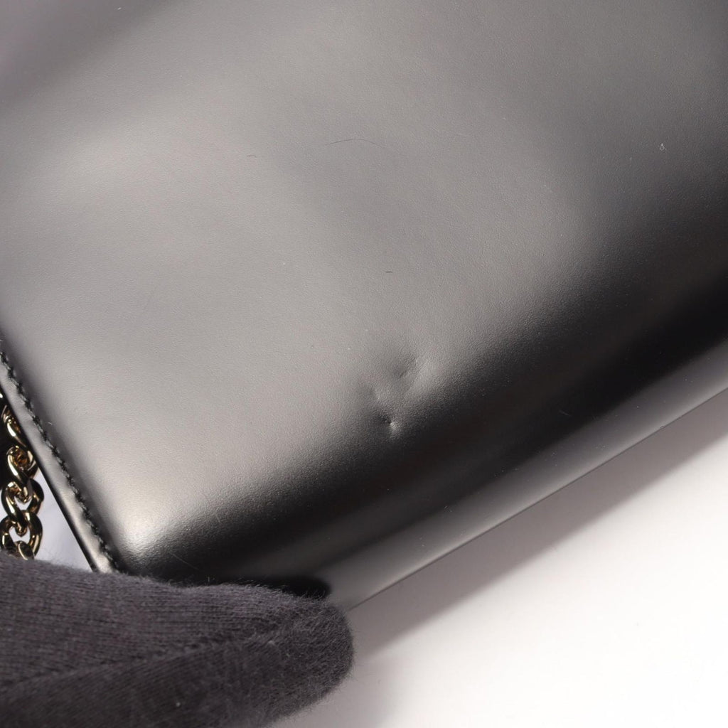Dior Shoulder Bag Diorama Black Leather Chain Wallet — view 8