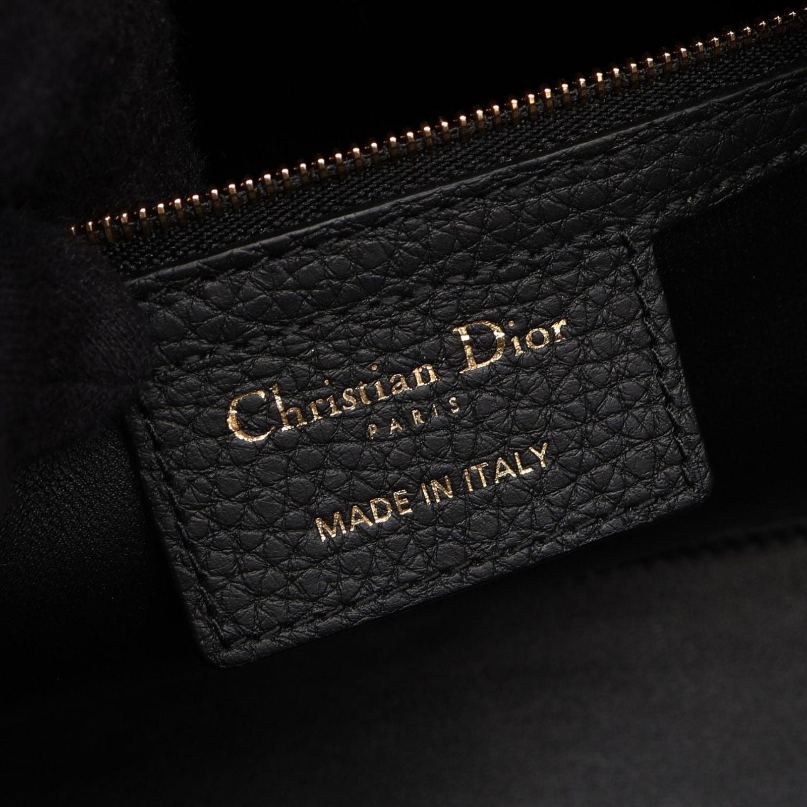 Dior Lady D-sire My Abcdior 2-Way Black Leather Handbag — view 4