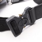Dior Waist Bag Saddle Oblique Jacquard Ivory Navy Black Canvas Leather — view 7
