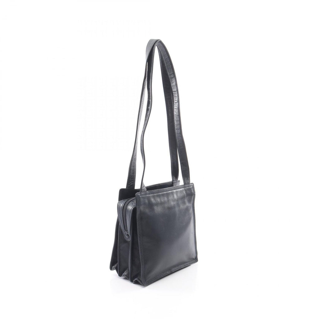 Loewe Shoulder Bag Anagram Navy Leather — view 2