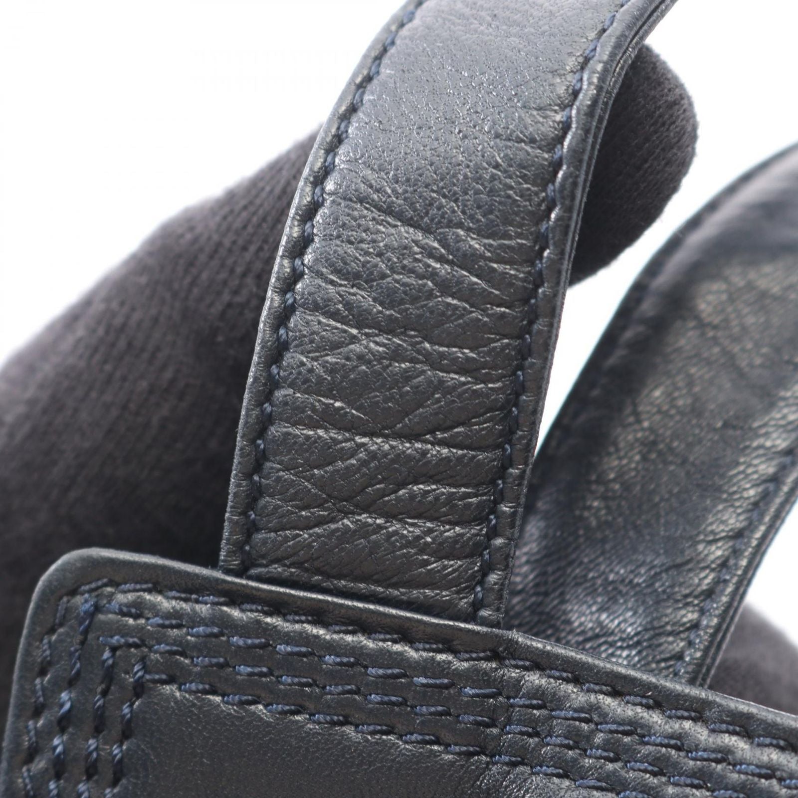 Loewe Shoulder Bag Anagram Navy Leather — view 7