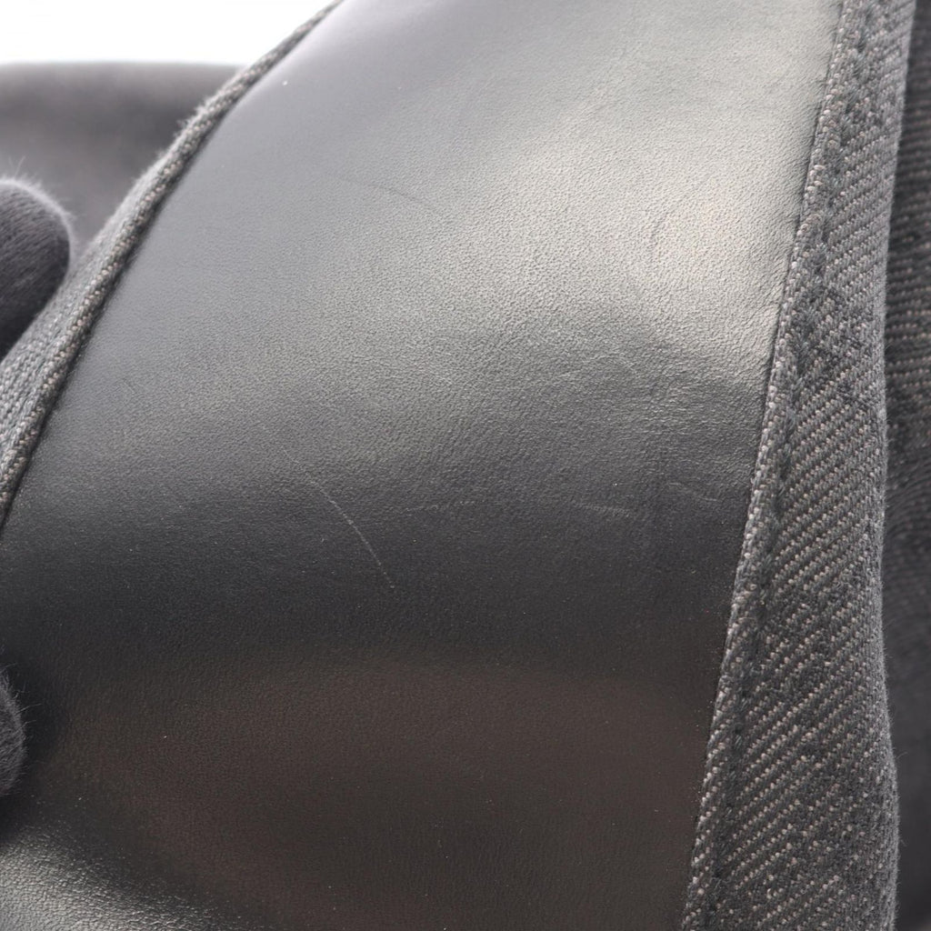 Gucci Tote Bag GG Pattern Black Canvas Leather — view 6