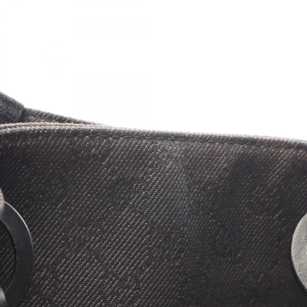 Gucci Tote Bag GG Pattern Black Canvas Leather — view 7