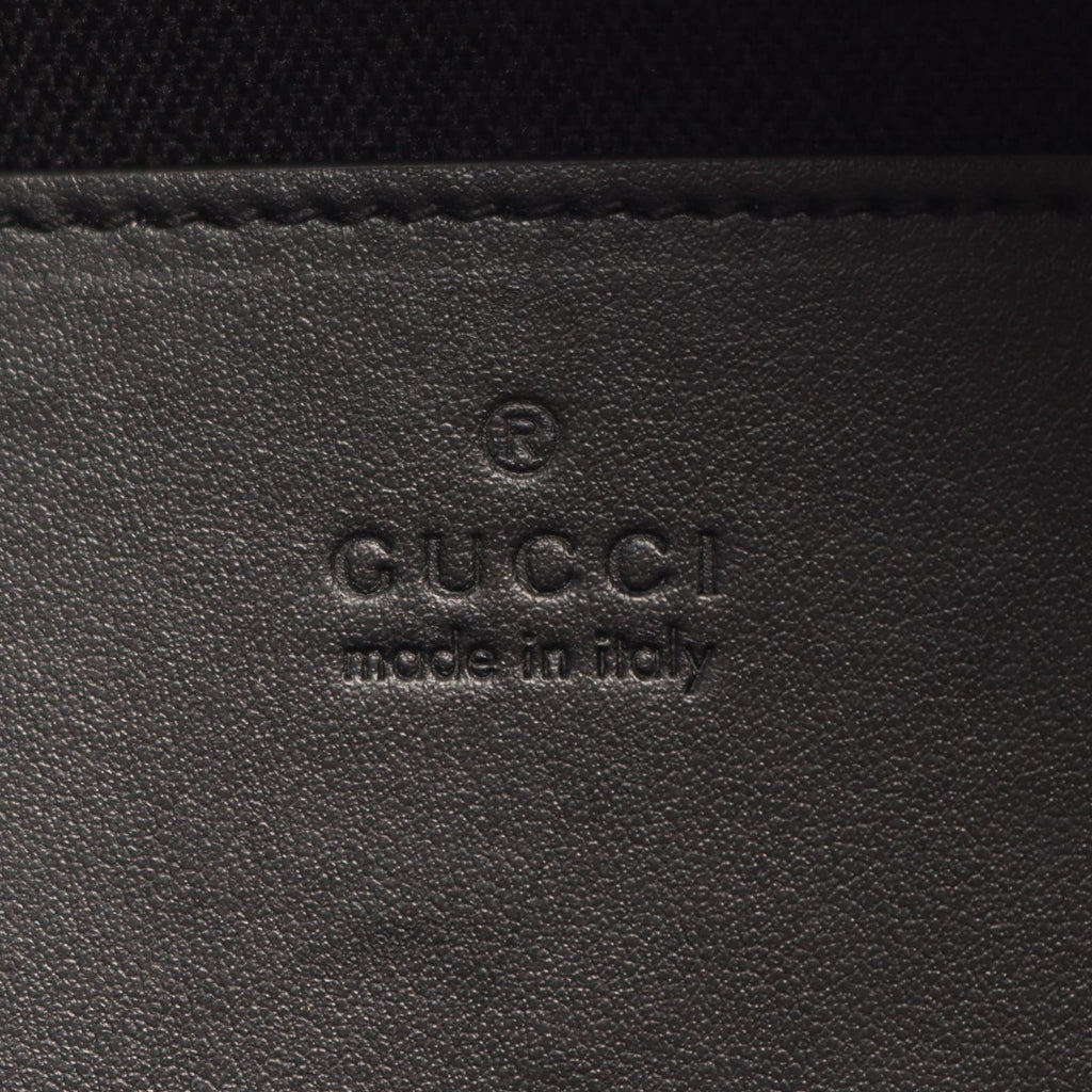 Gucci Waist Bag GG Rubber Cross Black Leather — view 4