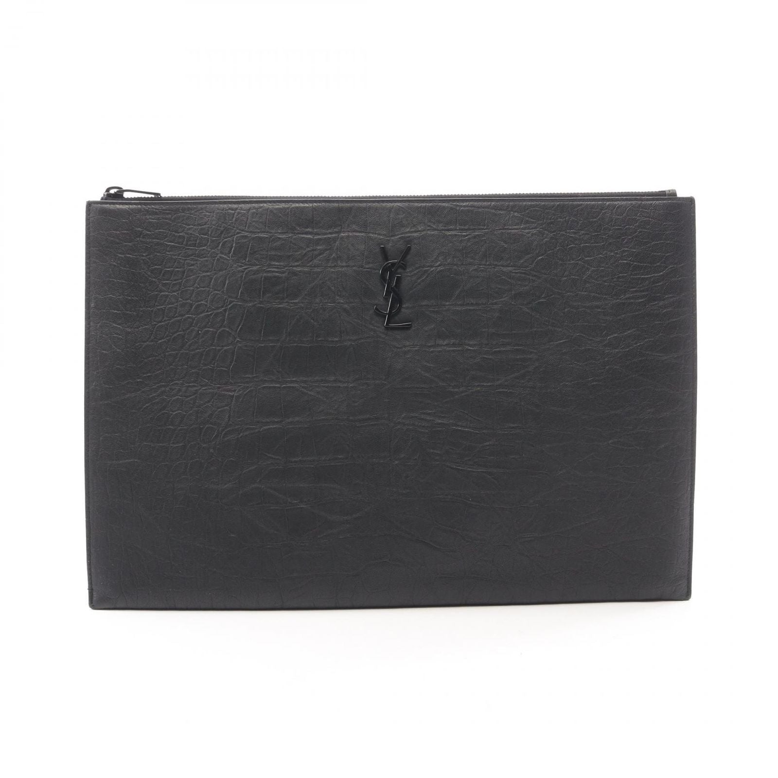 Saint Laurent Paris Clutch Croco