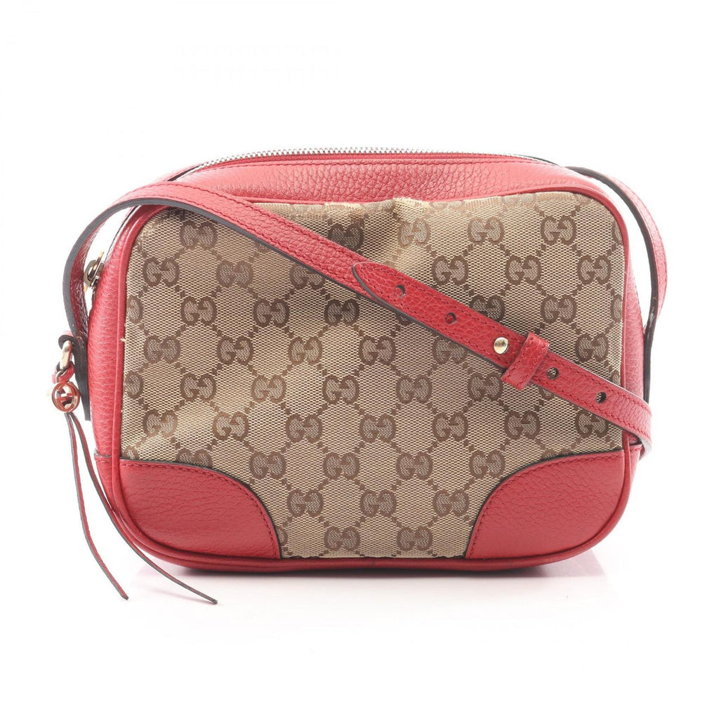 Gucci Shoulder Bag Bree GG Canvas Leather