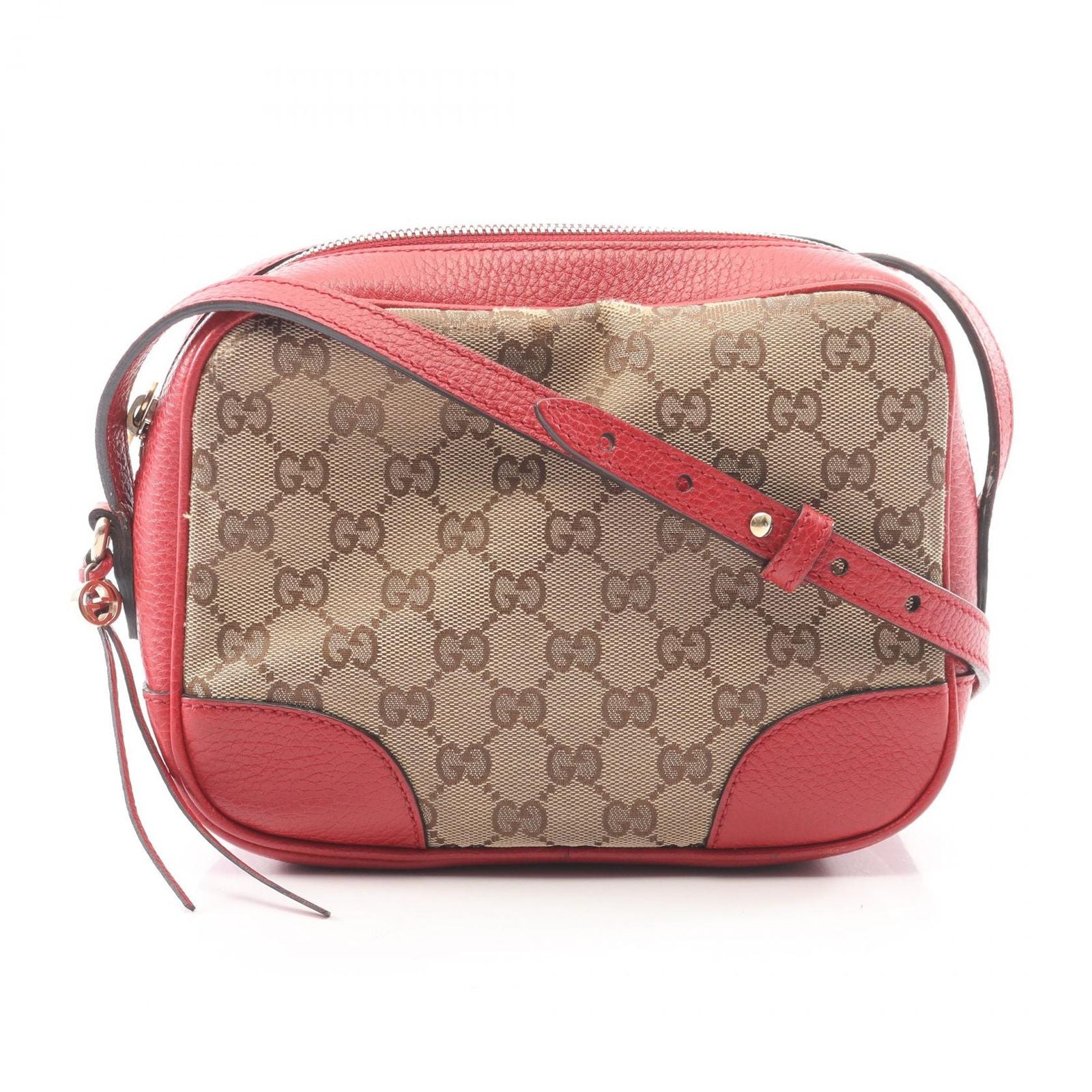 Gucci Shoulder Bag Bree GG Canvas Leather