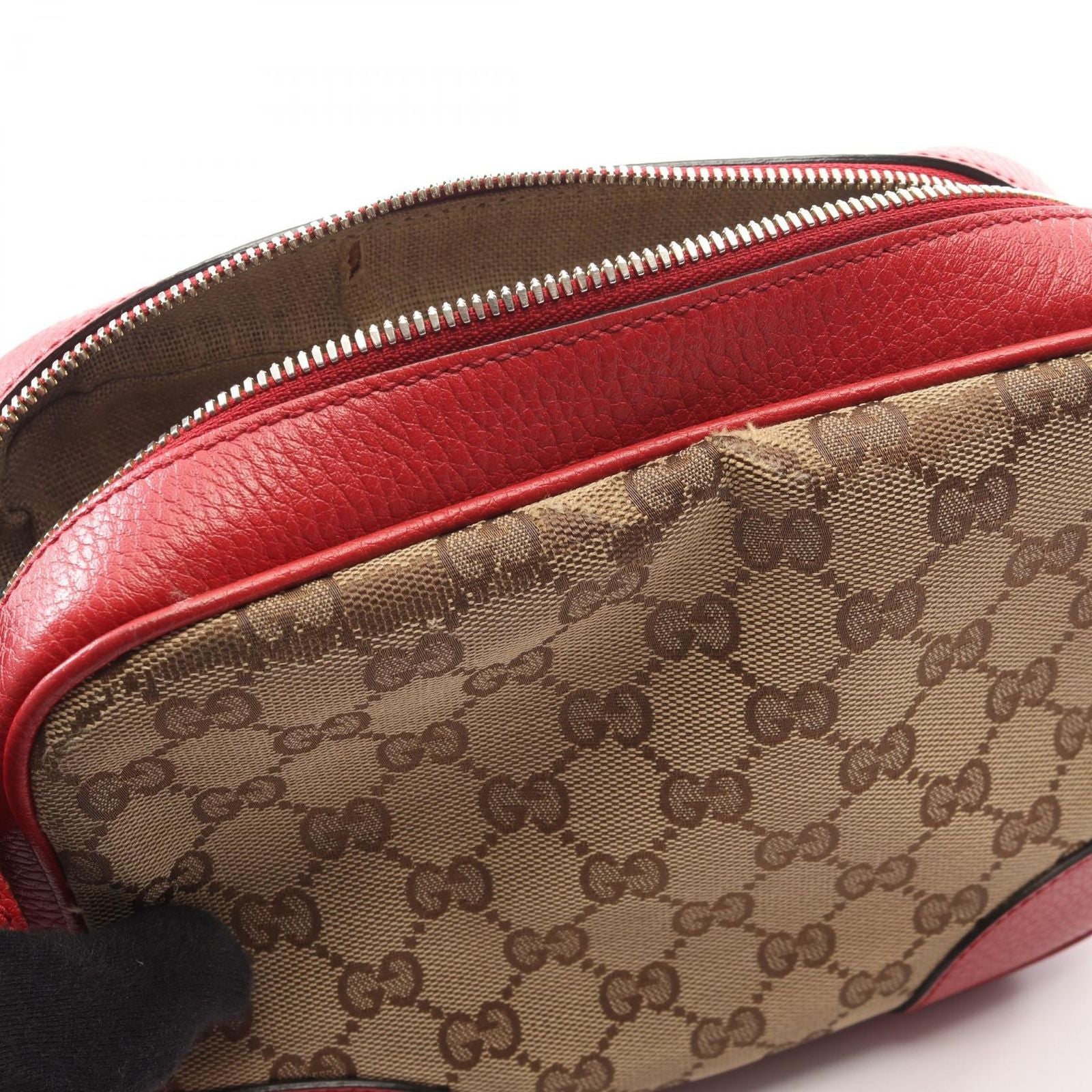 Gucci Shoulder Bag Bree GG Canvas Leather — view 8