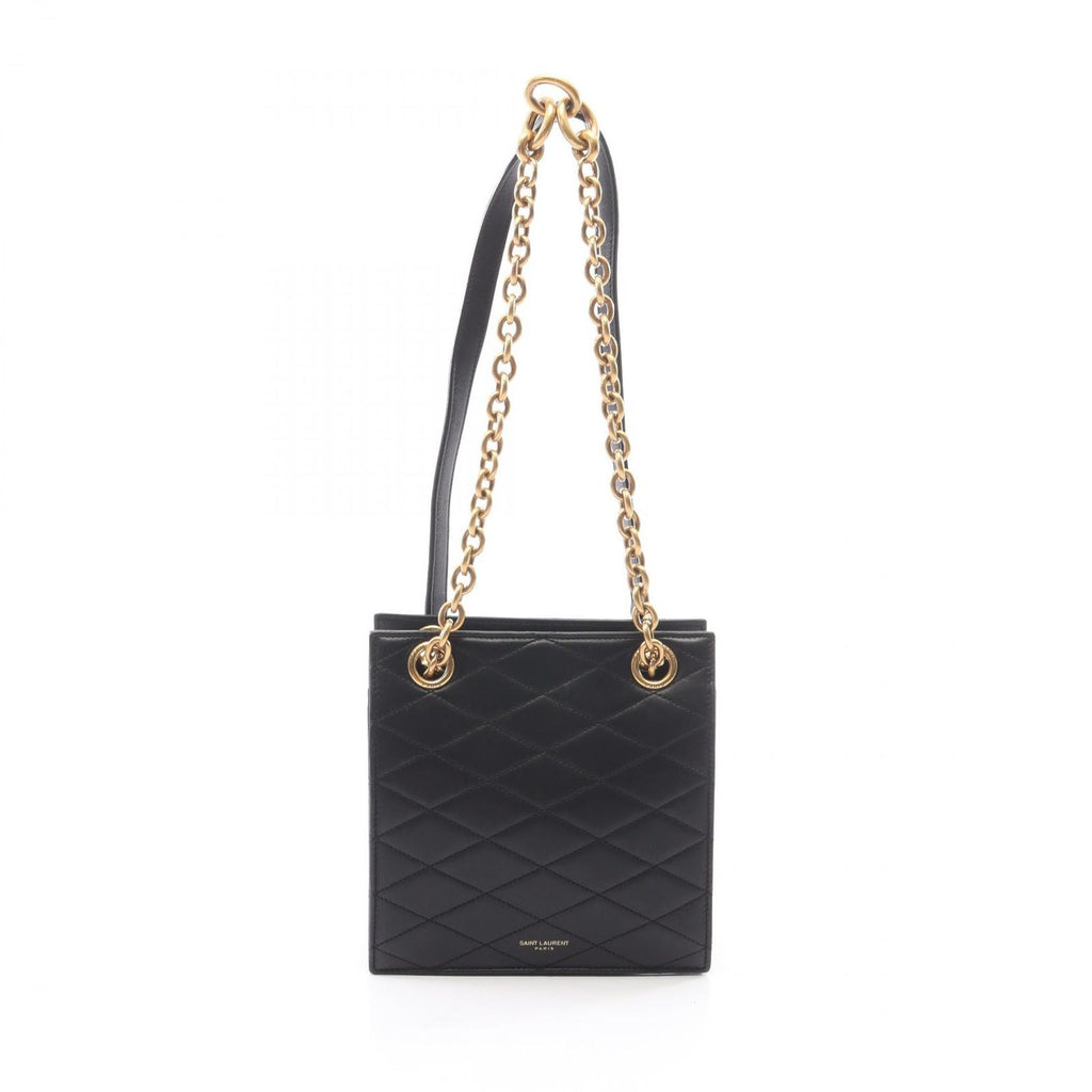 Saint Laurent Paris Tote le Maill Black Leather le Quilted Chain Shoulder Bag
