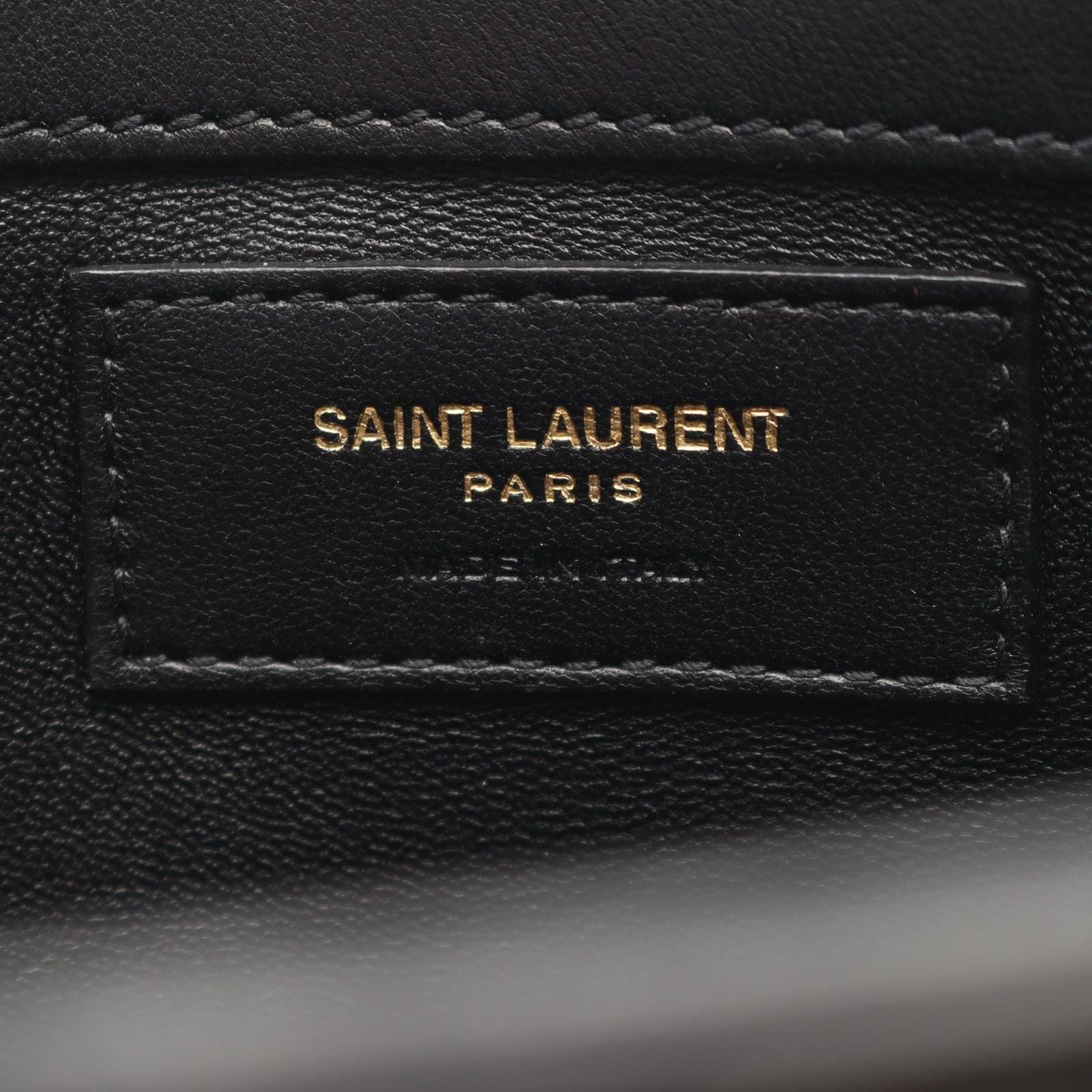 Saint Laurent Paris Tote le Maill Black Leather le Quilted Chain Shoulder Bag — view 4