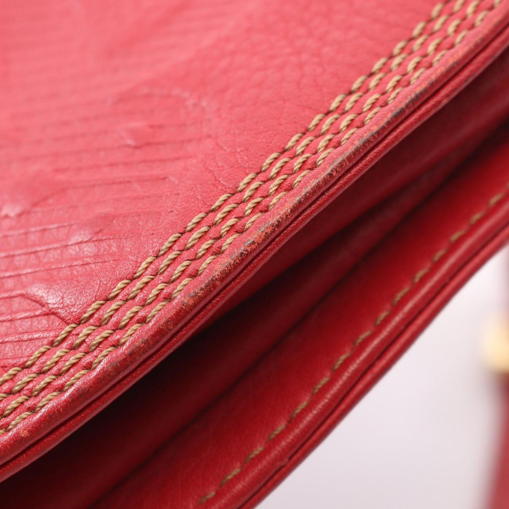 Loewe Shoulder Bag Anagram Red Leather — view 5