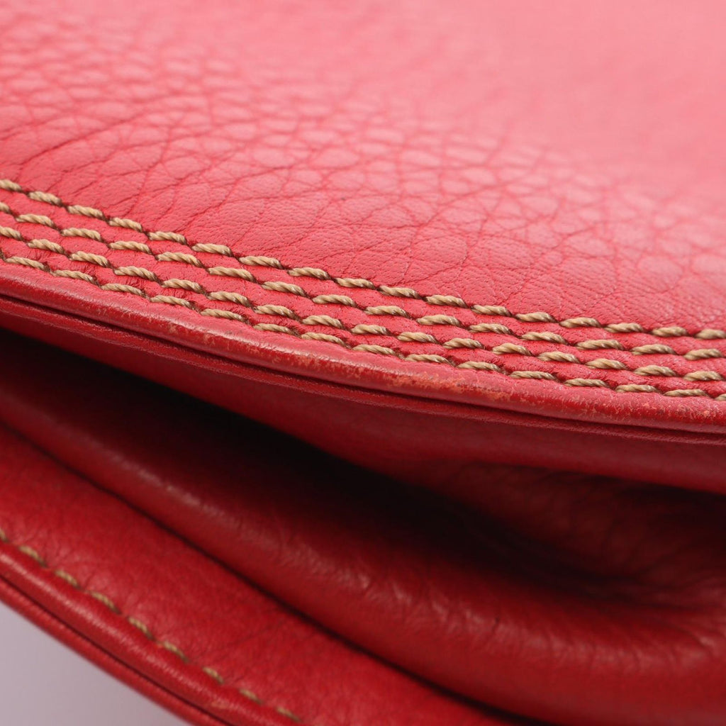 Loewe Shoulder Bag Anagram Red Leather — view 6