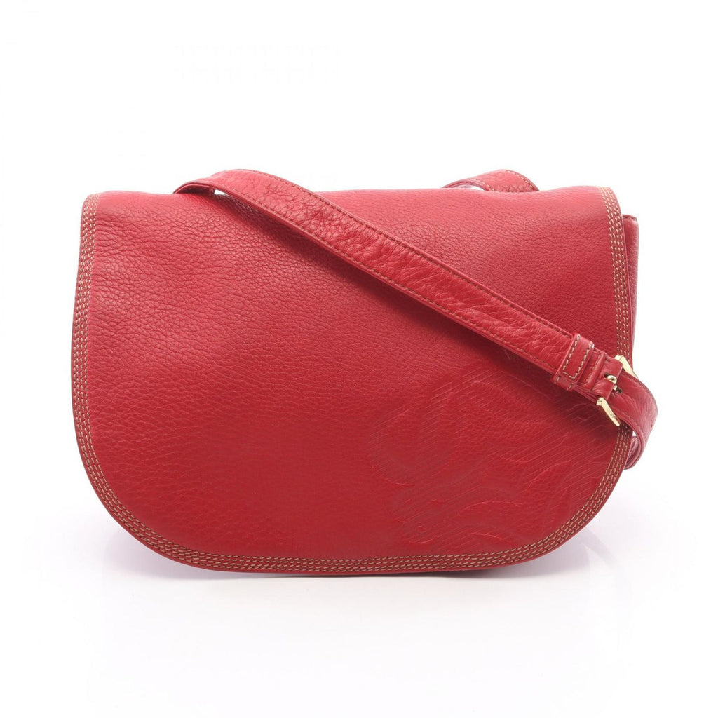 Loewe Shoulder Bag Anagram Red Leather