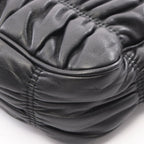 Prada Shoulder Bag Re Edition 2-Way Black Leather Re Gathered — view 5