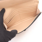 Dior Shoulder Bag Saddle Wallet Oblique Jacquard Pink Beige Leather Chain — view 3