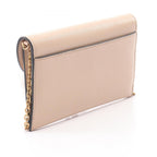 Dior Shoulder Bag Saddle Wallet Oblique Jacquard Pink Beige Leather Chain — view 2