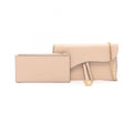 Dior Shoulder Bag Saddle Wallet Oblique Jacquard Pink Beige Leather Chain