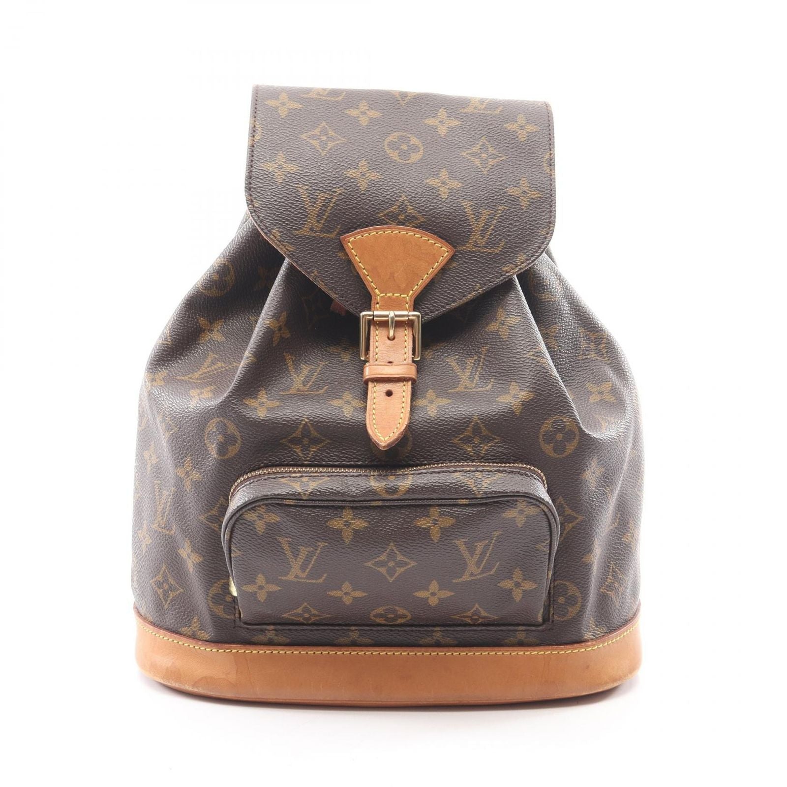 Louis Vuitton Backpack Montsouris MM Monogram Canvas Leather
