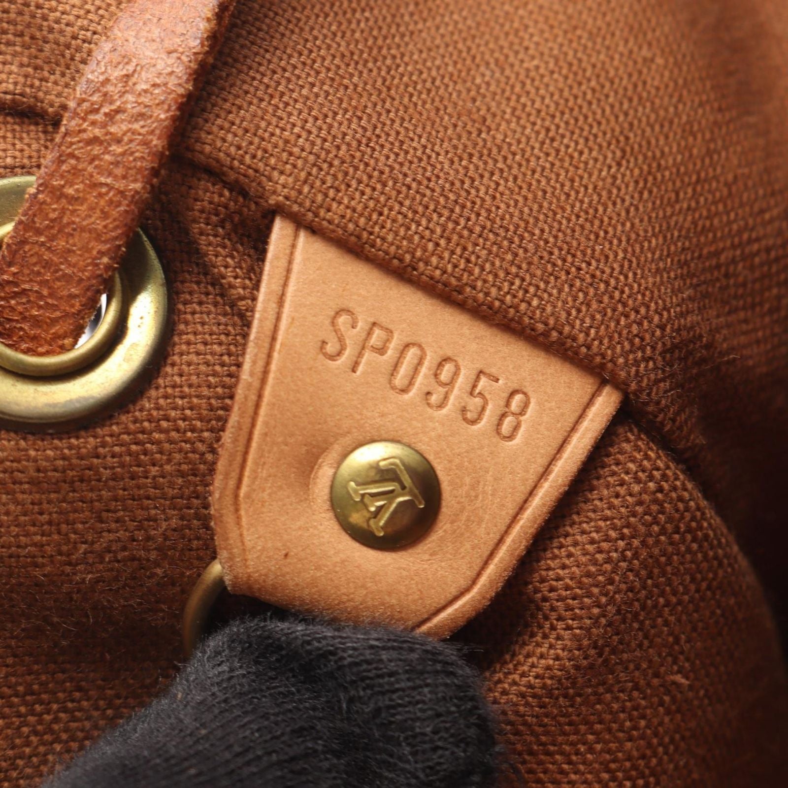 Louis Vuitton Backpack Montsouris MM Monogram Canvas Leather — view 5