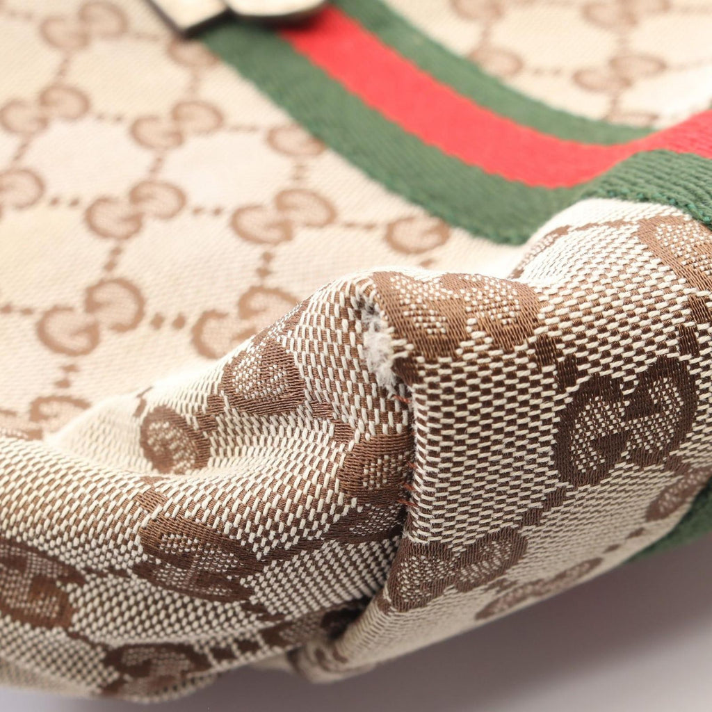 Gucci Tote Bag GG Canvas Sherry Line Beige White Multi — view 8