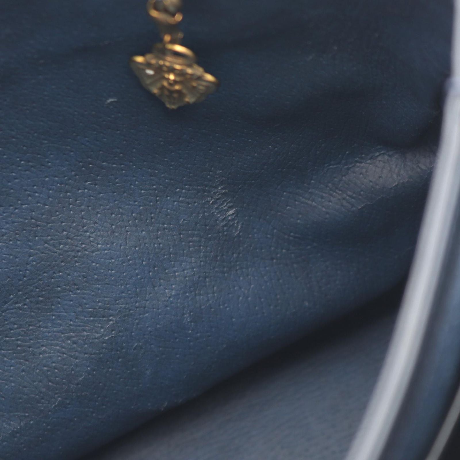 Gucci Vintage Micro GG Plus Navy Canvas Leather Supreme Handbag — view 6