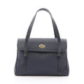 Gucci Vintage Micro GG Plus Navy Canvas Leather Supreme Handbag