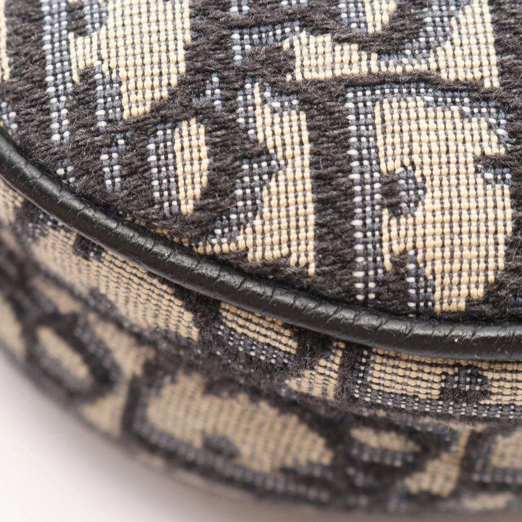 Dior Waist Bag Saddle Oblique Jacquard Navy Ivory Black Canvas — view 5