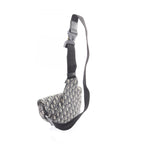 Dior Waist Bag Saddle Oblique Jacquard Navy Ivory Black Canvas — view 2
