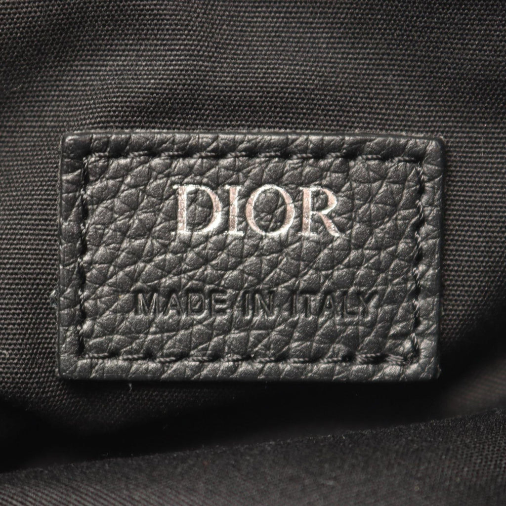 Dior Waist Bag Saddle Oblique Jacquard Navy Ivory Black Canvas — view 4