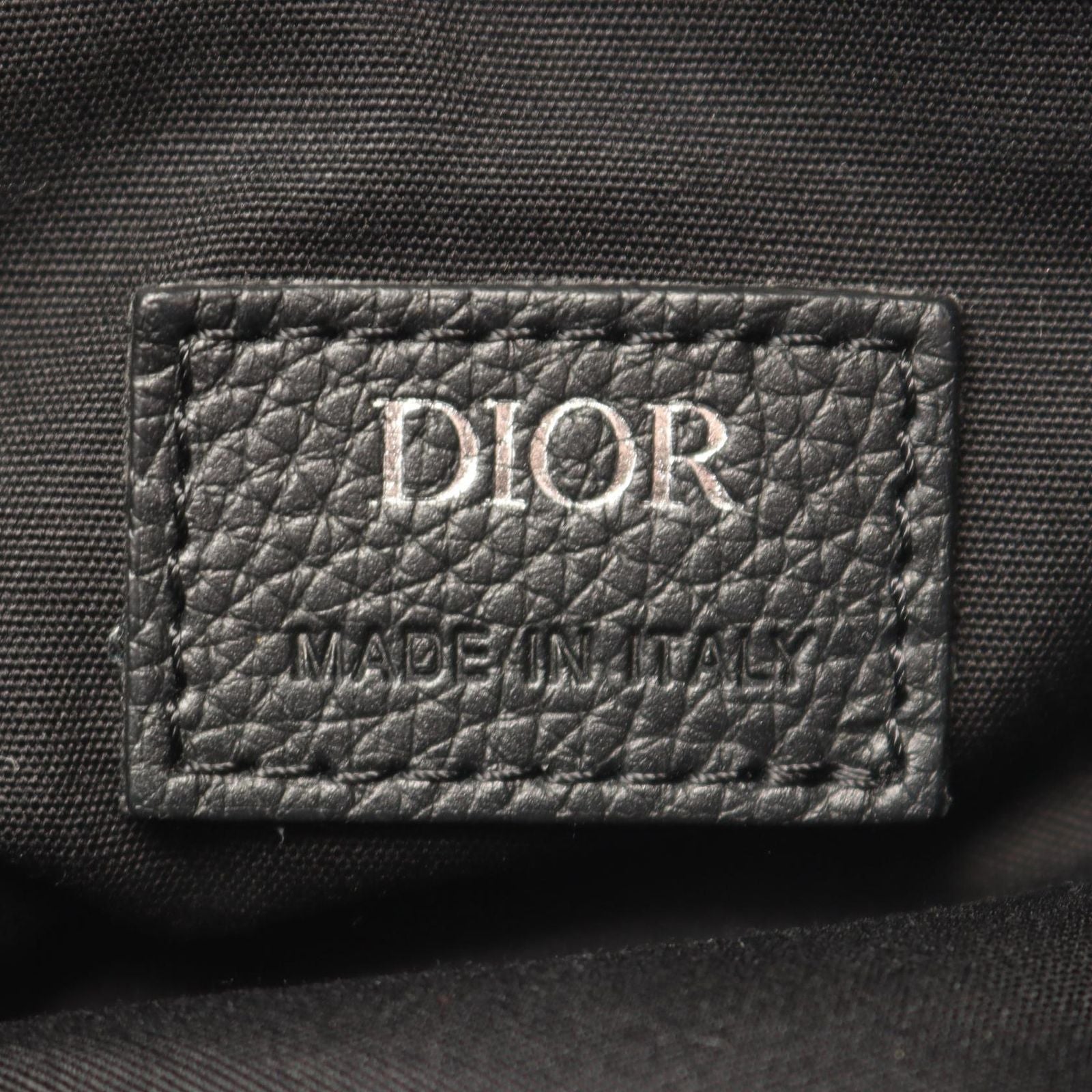 Dior Waist Bag Saddle Oblique Jacquard Navy Ivory Black Canvas — view 4