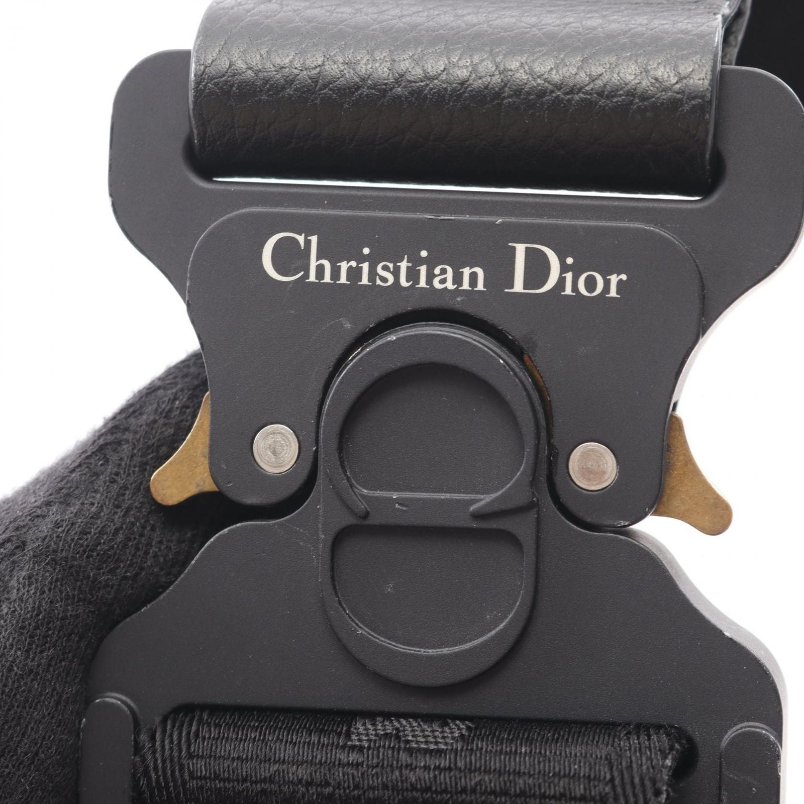 Dior Waist Bag Saddle Oblique Jacquard Navy Ivory Black Canvas — view 8