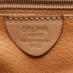 Celine Shoulder Bag Macadam Beige Camel Canvas Leather — view 4