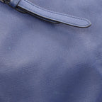 Prada Tote Bag Triangle Logo Blue Saffiano Leather — view 6