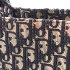 Dior Tote Bag Book Oblique Ivory Navy Pink Canvas — view 6