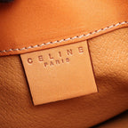 Celine Shoulder Bag Macadam Bag Brown Dark Canvas Leather — view 4