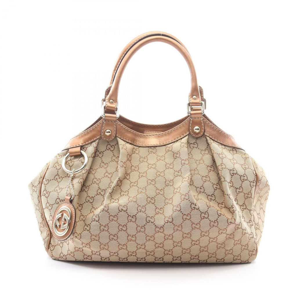 Gucci Sookie GG Canvas Blanc Beige Tote Bag