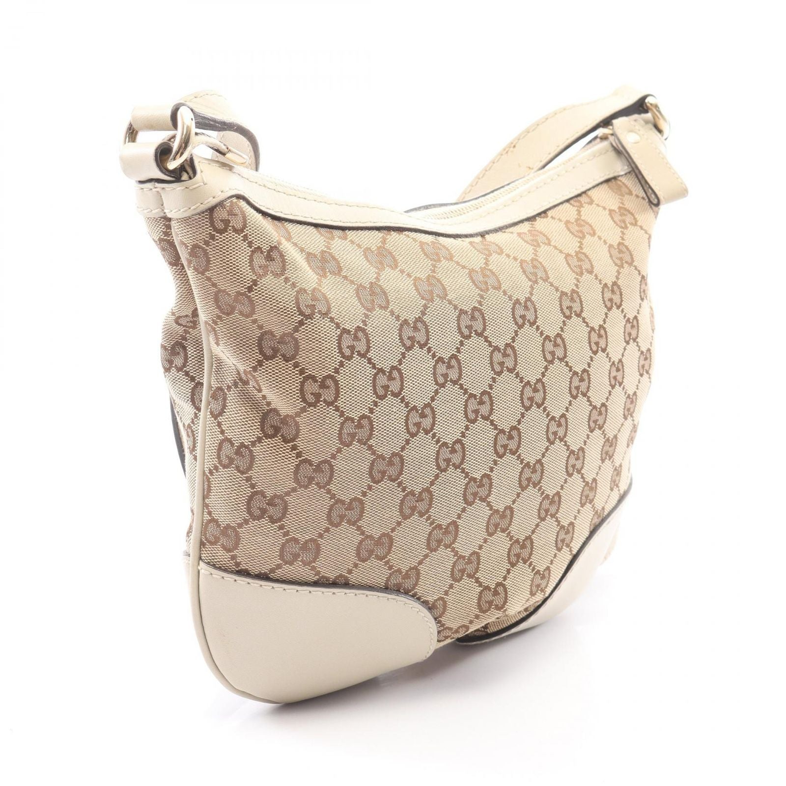 Gucci Shoulder Bag Brea GG Canvas Beige Brown White — view 2