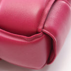 Bottega Veneta Shoulder Bag Padded Cassette Intrecciato Purple Leather — view 6