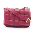 Bottega Veneta Shoulder Bag Padded Cassette Intrecciato Purple Leather