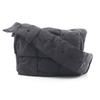 Bottega Veneta Shoulder Bag Small Padded Tech Cassette Maxi Intrecciato Black