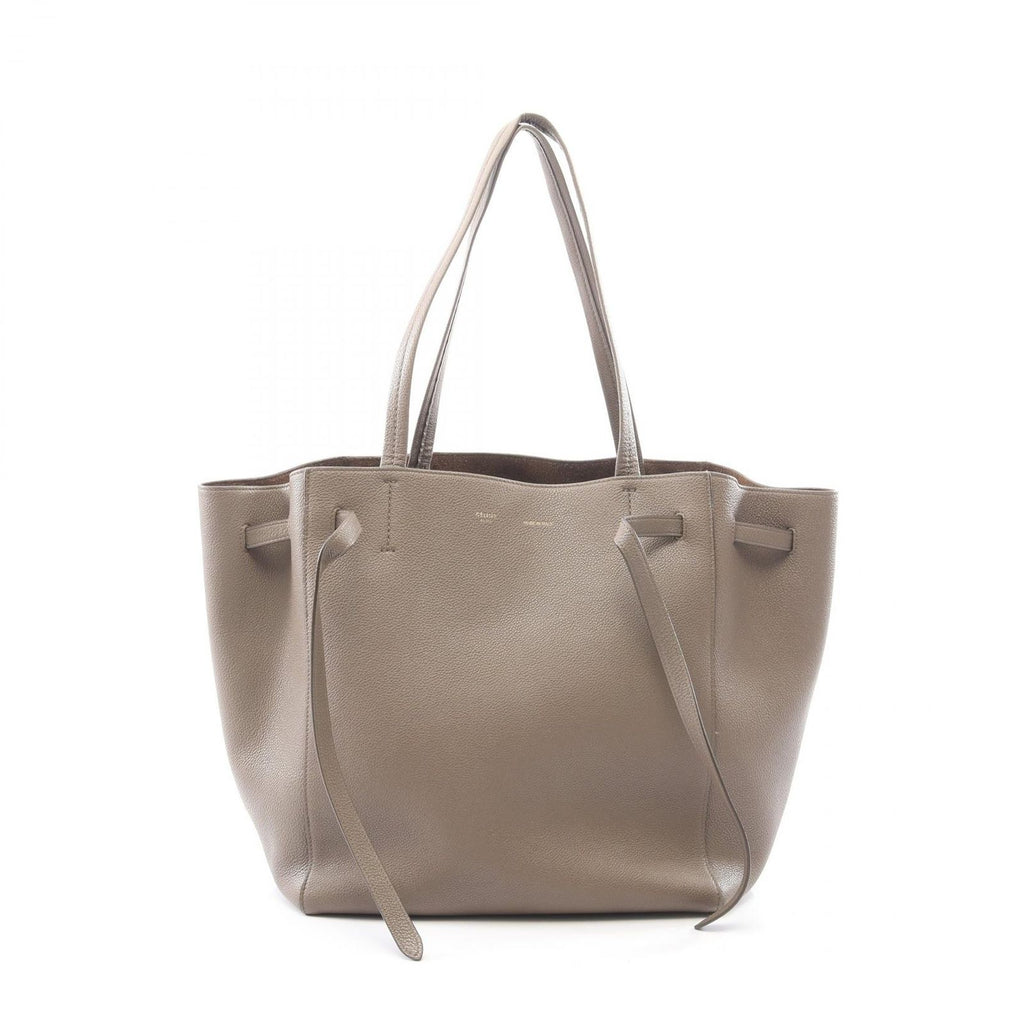 Celine Tote Bag Cabas Phantom Small Gray Leather